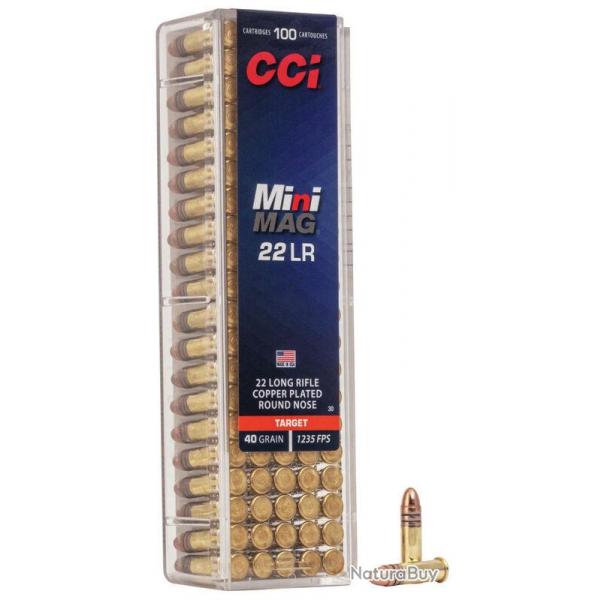 CCI 22LR TARGET MINIMAG ROUND NOSE (40GR) X100