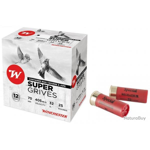 CARTOUCHES WINCHESTER SUPER GRIVES 12/70 32G PB10 X25