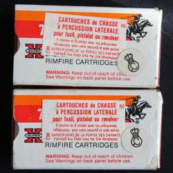 100 (2x50) cartouches .22 WMR (.22 MAGNUM) WINCHESTER "SUPER X" HP