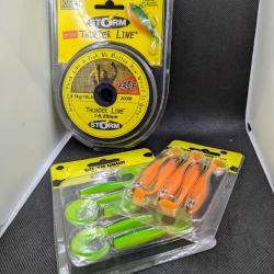 Fils de peche THUNDER LINE STORM + GO-TO GRUB + SUDAK MINNOW , FISH AND FISHING.