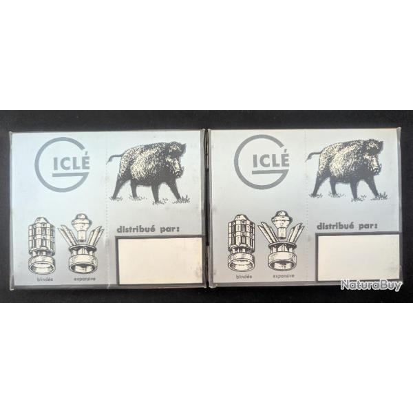 20 (2x10) cartrouches  balles expansives "gros gibier" - GICLE 12/67