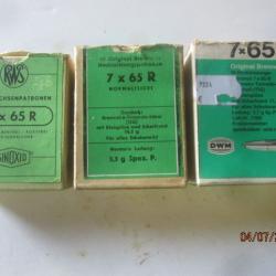 3 boites de cartouches Cal 7x65R (2)
