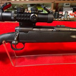 PACK CARABINE SAVAGE : model AXIS, Cal 243 Win, plus lunette JS TACTICAL 3-9X26, EXCELLENT ÉTAT.