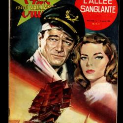 star ciné vaillance 7 roman photo l'allée sanglante 1962 , john wayne et lauren bacall