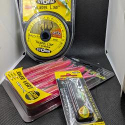 Fils de peche THUNDER LINE STORM + TOCKMINNOW + GOMOKU 6 grs  , FISH AND FISHING.