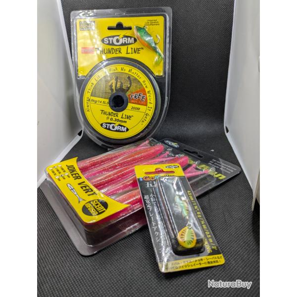 Fils de peche THUNDER LINE STORM + TOCKMINNOW + GOMOKU 6 grs  , FISH AND FISHING.
