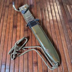 FOURREAU - ÉTUIS USM 8 B.M.CO 1er MODELE WW2 POUR POIGNARD DE COMBAT USM3 - USM4