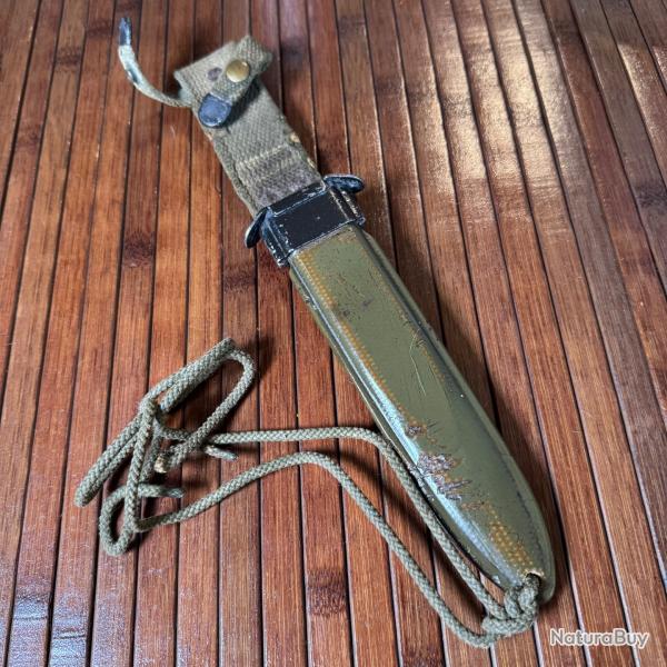 FOURREAU - TUIS USM 8 B.M.CO 1er MODELE WW2 POUR POIGNARD DE COMBAT USM3 - USM4