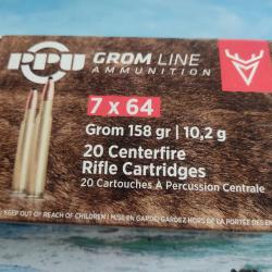 Boite de balles pleine 7×64 158gr 10,2g
