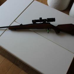SAUER 80, Carabine badgé Carl Gustaf  modèle 3000 en calibre 308 avec lunette LEICA AMPLUS 6 1-6x24