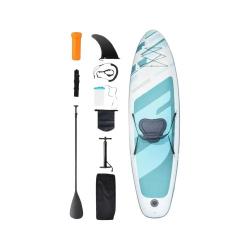 Paddle Gonflable 323x83,8x15,2 cm SUP Planche à Pagaie + Accessoires Complets Pompe Sac Aileron Lais