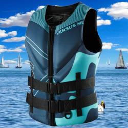Gilet de Sauvetage Adulte en Néoprène Haute Flottabilité Fermeture Sécurisée Sports Nautiques