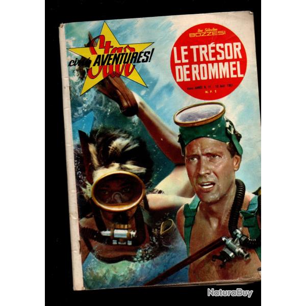 star cin aventures 71 roman photo , le trsor de rommel 1961