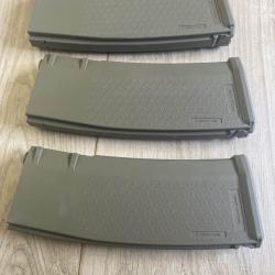 Lot 3 chargeurs AEG 125BBs S-Mag Mid-Cap magasines - tan Specna Arms