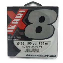 Tresse Ikari X8 Grise 135m 0.25mm / 24kg