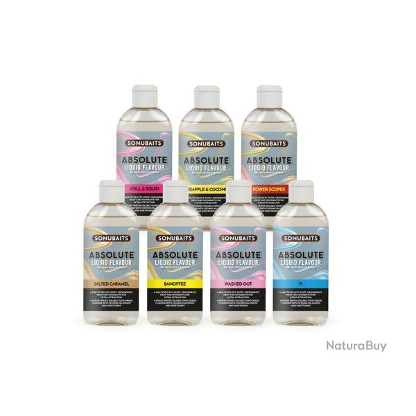 Sonubait Absolute Liquid Flavour - Arme concentr pour pellets, amorces et appts, flacons 60ml Wa