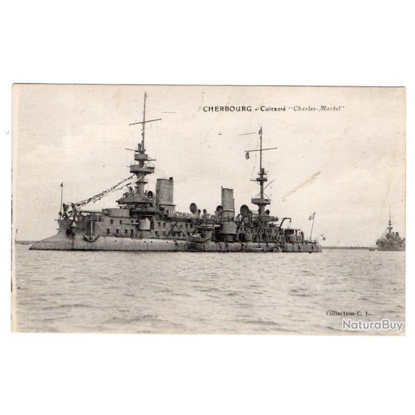 CPA - Marine Militaire- CHERBOURG- Cuirasse " Charles Martel " - N3326