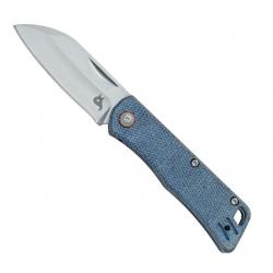 Couteau "Teeny", Manche micarta bleu [BlackFox]