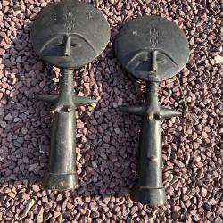 Lot de deux statuettes africaines