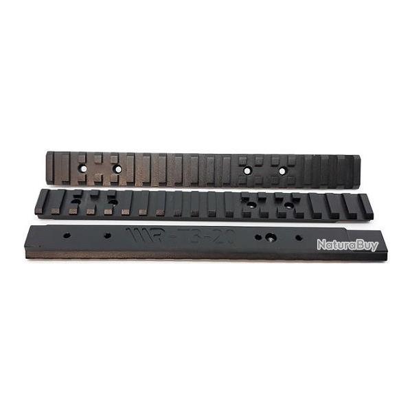 Rail Picatinny Tikka T3 et T3X 195 mm Waters Rifleman pent 10 MOA