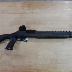 FUSIL A POMPE FABARM MARTIAL KARBON CAL. 12/76 + POINT ROUGE PARFAIT ETAT OCCASION