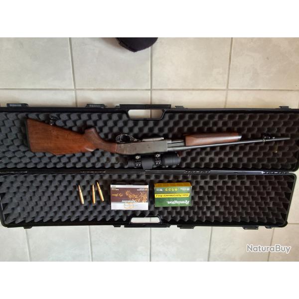 Carabine remington 7600  35 whelen plus point rouge aimpoint h34