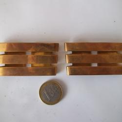 lot grade métal capitaine insigne grade galon militaire