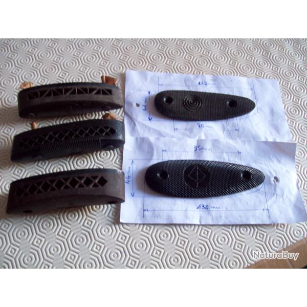 chasse lot 5 plaques de couches et amortisseurs