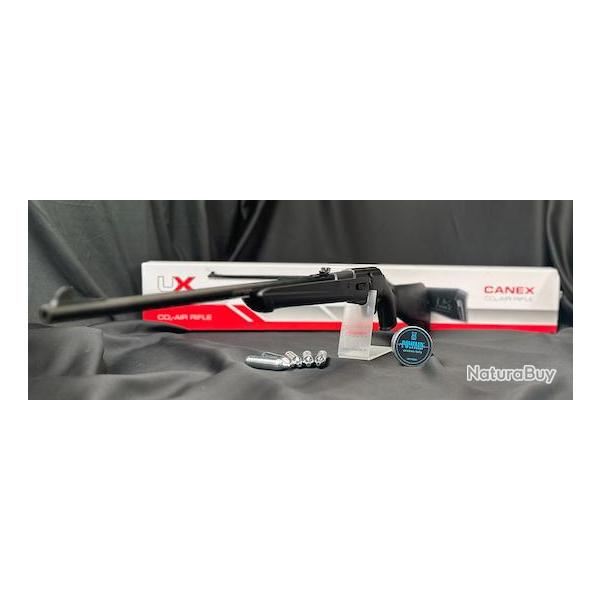 PACK PRT A TIRER NOUVEAUT 2025 "PRCOMMANDE" CARABINE UX CANEX CO2 CAL 4.5MM 7.5J