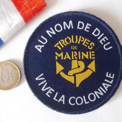 écusson collection troupe marine coloniale insigne tissu