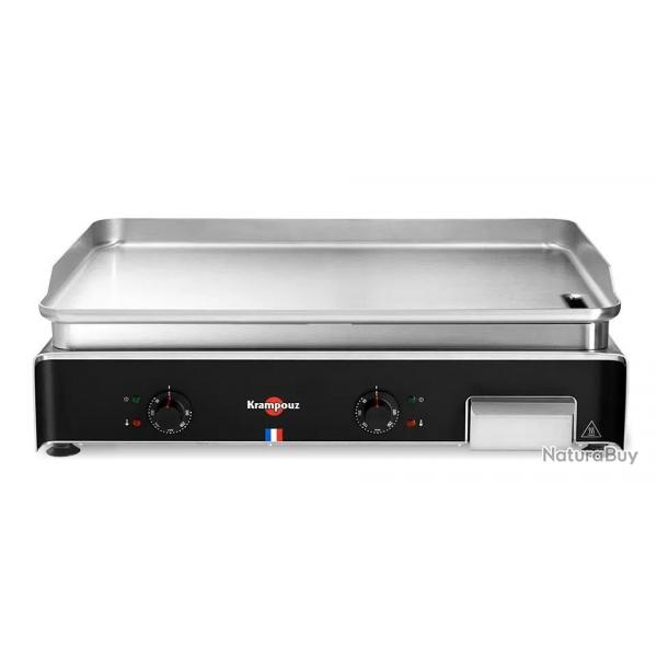 PLANCHA KRAMPOUZ INOX ELEC LARGEUR Double Alimentation Mono Prise 16 A