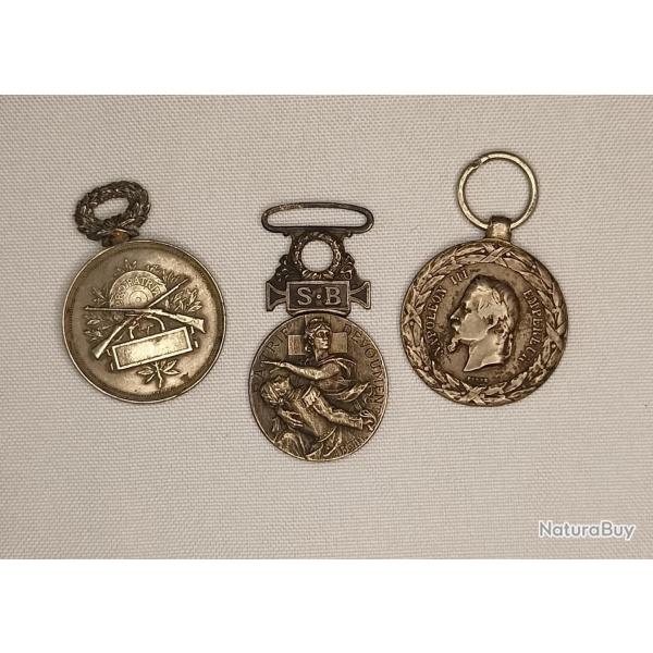 Mdailles Franaise Napolon III fin XIXme 1900