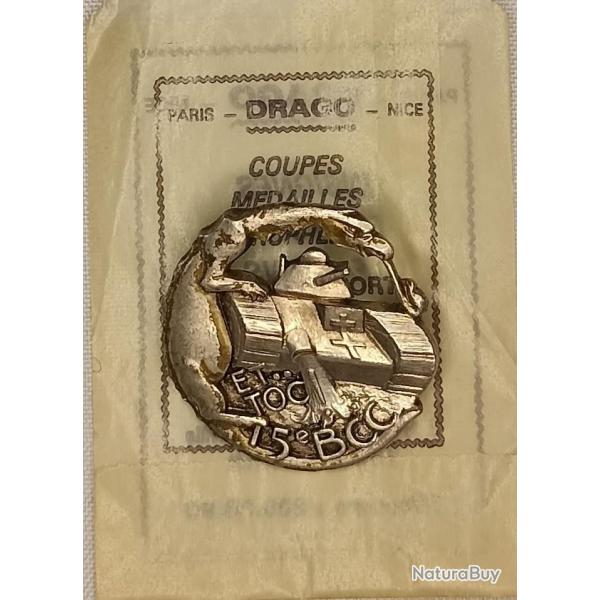 Insigne 15me Bataillon de Char de Combat France 40 WW2