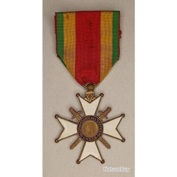 Mdaille de reconnaissance des Sous Officiers Arme Franaise