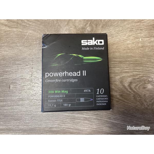 Sakho Powerhead II Barnes TTSX calibre 300win mag 11,7g 180gr
