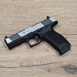 SOLDES PISTOLET 6MM MKW BLOWBACK METAL NOIR ET CHROME