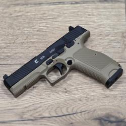SOLDES PISTOLET 6MM MKW BLOWBACK METAL NOIR ET TAN