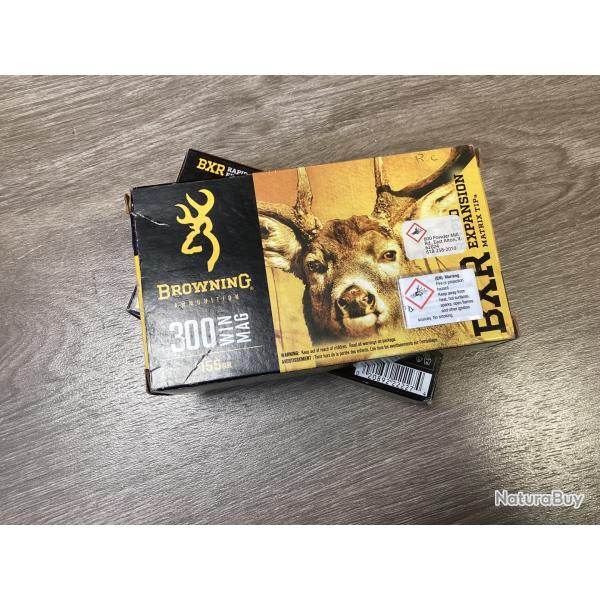Browning bxr rapid expansion calibre 300win 155gr