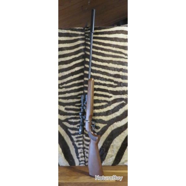 Carabine monocoup Manu Arm cal.22lr + lunette HJB 3-9x32 & silencieux