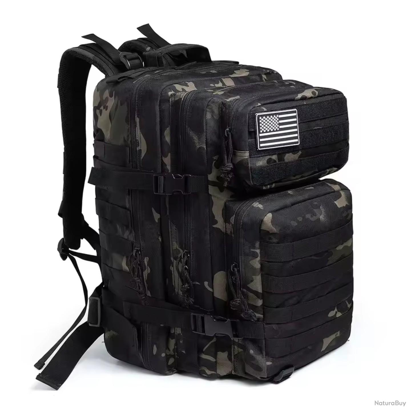Sac À Dos Tactique Militaire 45L Pour Hommes, Camping, Randonnée, Trekking, Sac À Dos De Survie