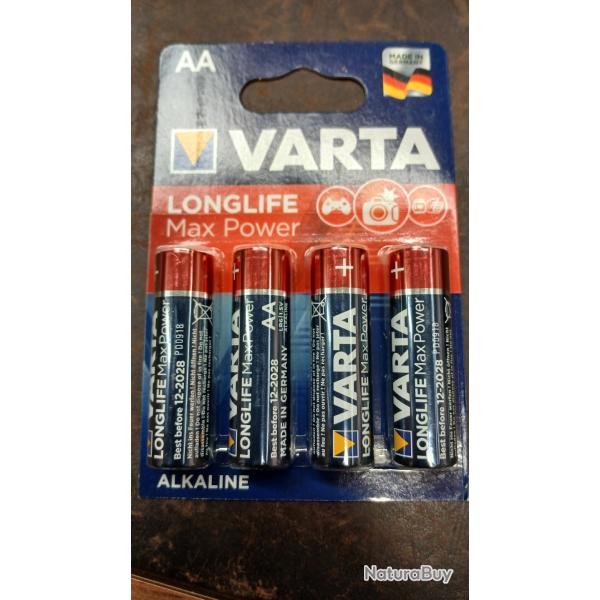 piles VARTA AA 1.5V LR6 LONGLIFE (x4)