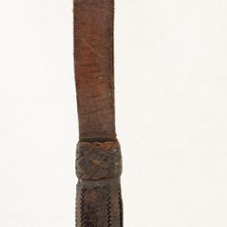 DRAGONNE EN CUIR DE SABRE DE CAVALERIE TROUPE MODELE 1822 - FRANCE XIXè France Très bon  XIX eme Mil