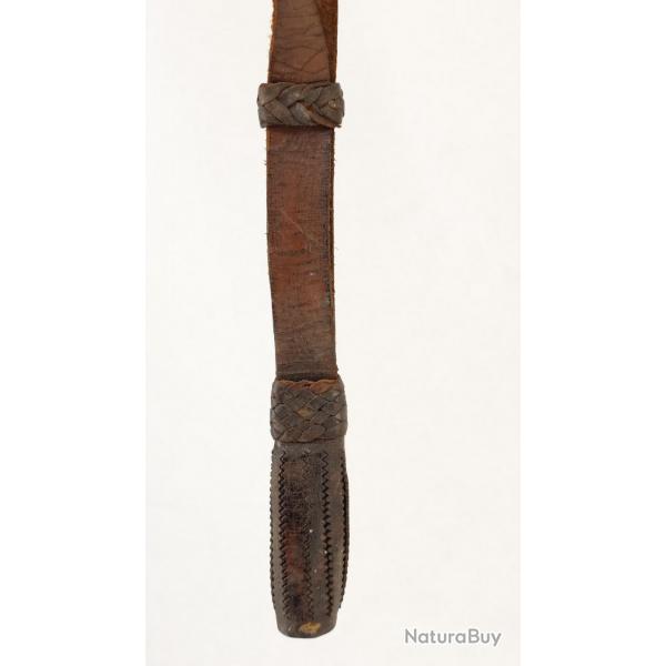DRAGONNE EN CUIR DE SABRE DE CAVALERIE TROUPE MODELE 1822 - FRANCE XIX France Trs bon  XIX eme Mil