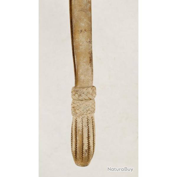 DRAGONNE EN BUFFLE BLANC POUR SABRE DE CAVALERIE GENDARMERIE MODELE 1822 - FRANCE XIX France Trs b