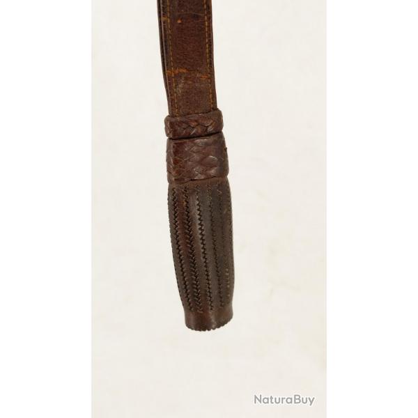 DRAGONNE EN CUIR POUR SABRE D'INFANTERIE MODELE 1882 - FRANCE XIX France III eme Republique Trs bo