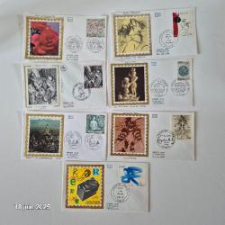 Enveloppes premier jour d'émission / first day cover, Chapelain, Boudha, Gustave Doré