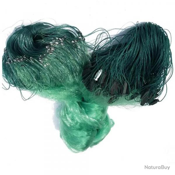 Filet de pche pliable en Nylon monofilament vert, profondeur 1.5m  3m, longueur 90m, maille 25mm-6