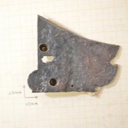 Portière / côté cache de pistolet lance fusée Allemand WW1 Hebel. Mauvais état, pièce de fouille