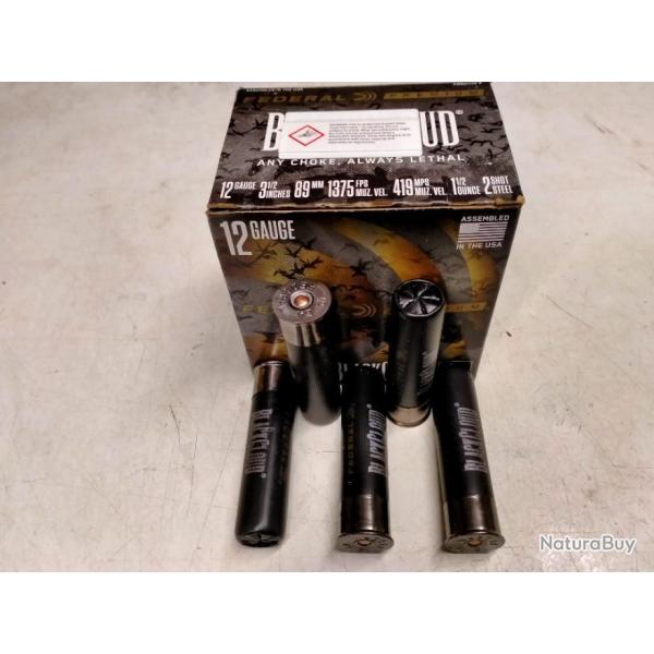 Fdral BlackCloud Cal 12/89 43g BJ bille d'acier n*2 dsol remis en vente suite a acheteur fantom