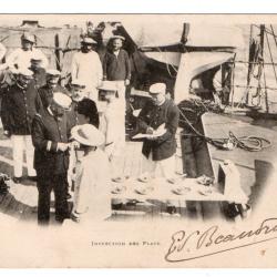 CPA - Marine Militaire - Inspection des plats   - N°3447